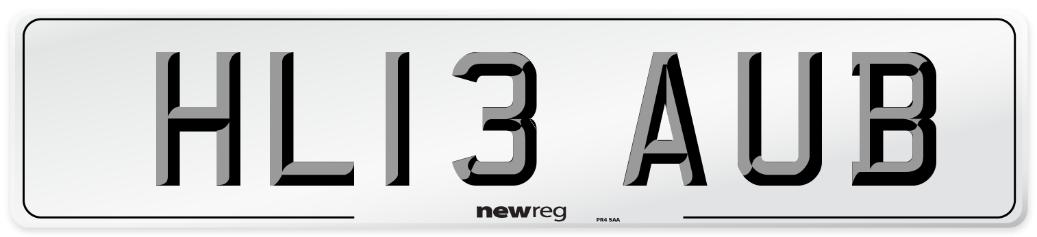 HL13 AUB Number Plate from New Reg